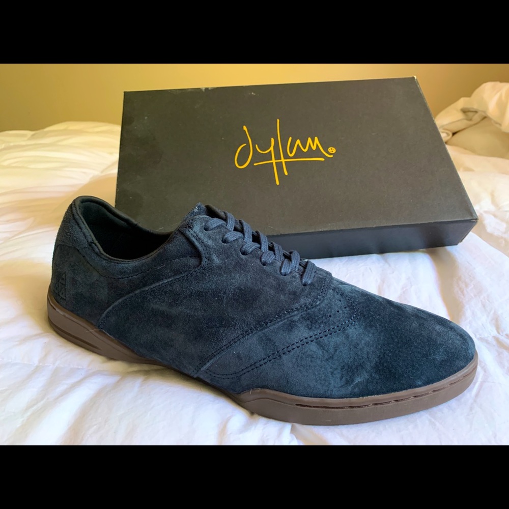HUF DYLAN Rieder blue suede RARE skate shoes 10.5 Brand New